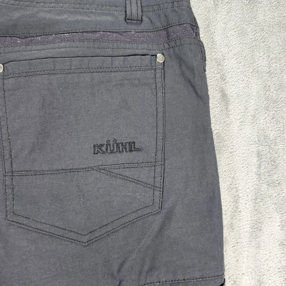 Kuhl Pants Mens 38x30 Renegade Aktion Gray Stretch Nylon Hiking Zip Pocket